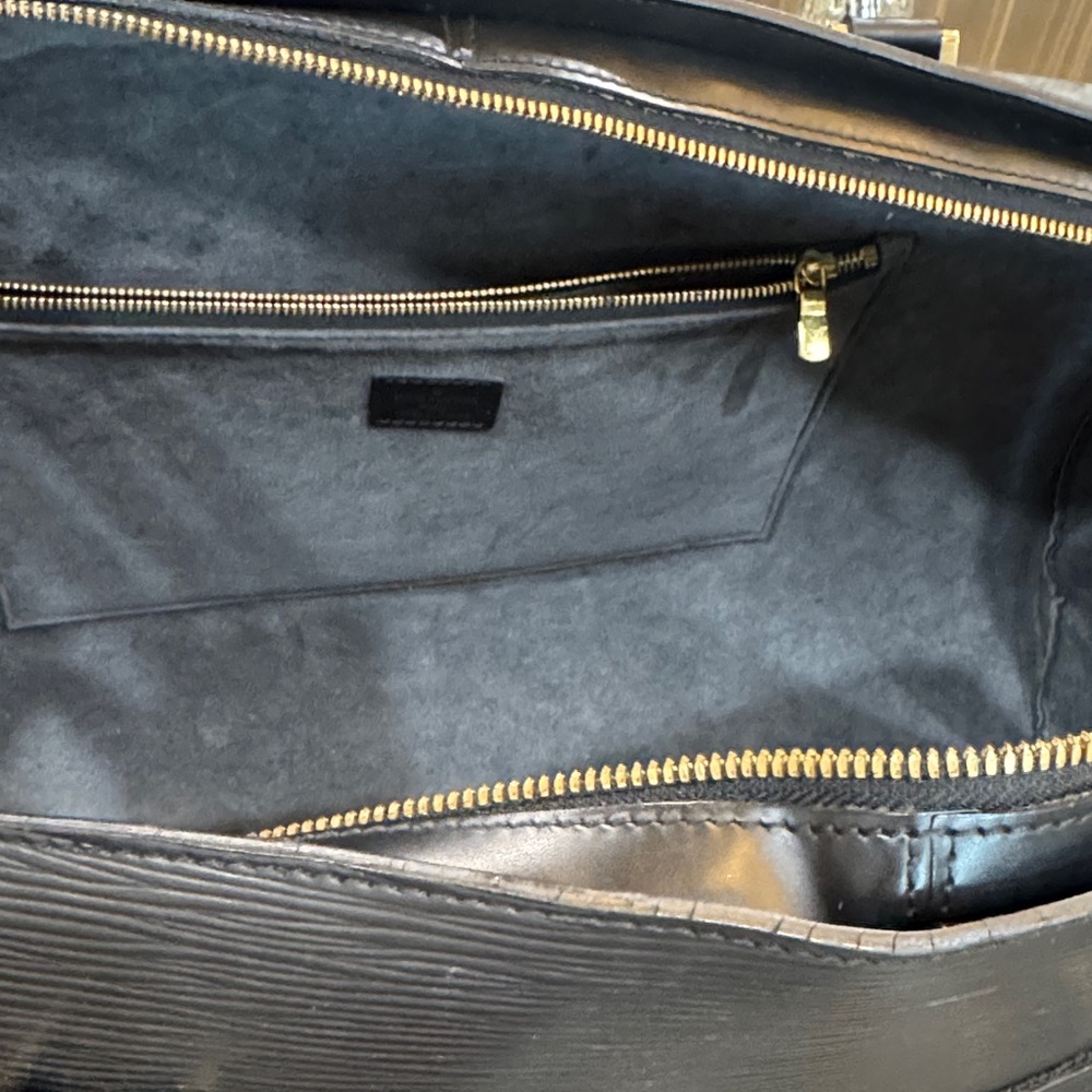 Louis Vuitton EPI suitcase / weekend bag** Elegant Black Textured bag AUTHENTIC - Picture 9 of 11